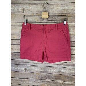 Caslon Womens Size 0 Pink Shorts Chinos Flat Front Pockets